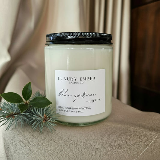 Blue Spruce & Cypress Soy Candle